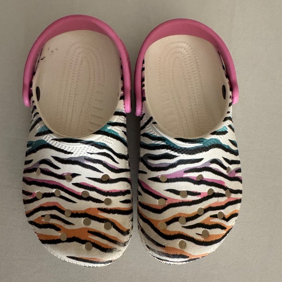 Multicolored Zebra Crocs - Picture 2 of 3